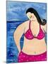 Big Shy Diva at the Beach-Wyanne-Mounted Giclee Print