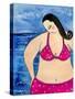 Big Shy Diva at the Beach-Wyanne-Stretched Canvas