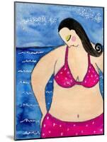 Big Shy Diva at the Beach-Wyanne-Mounted Giclee Print