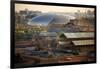 Big Silver Egg Concert Hall Close-Up, Beijing, China. Forbidden City in Foreground-William Perry-Framed Photographic Print