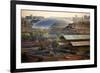 Big Silver Egg Concert Hall Close-Up, Beijing, China. Forbidden City in Foreground-William Perry-Framed Photographic Print