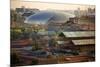 Big Silver Egg Concert Hall Close-Up, Beijing, China. Forbidden City in Foreground-William Perry-Mounted Photographic Print