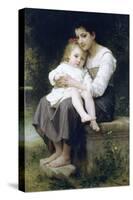 Big Sis-William Adolphe Bouguereau-Stretched Canvas