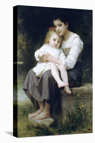 Big Sis-William Adolphe Bouguereau-Stretched Canvas