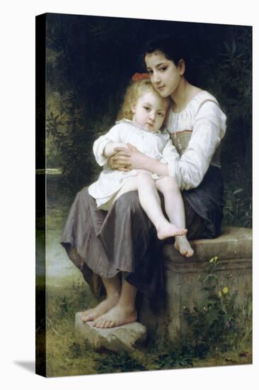 Big Sis-William Adolphe Bouguereau-Stretched Canvas