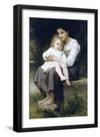 Big Sis-William Adolphe Bouguereau-Framed Art Print