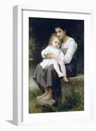 Big Sis-William Adolphe Bouguereau-Framed Art Print