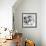 Big Sister Looks Down on Her Baby Brother, Ca. 1948-null-Framed Photographic Print displayed on a wall