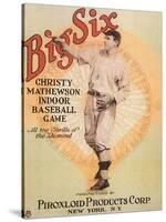 Big Six: Christy Mathewson Indoor Baseball Game, c.1910-null-Stretched Canvas