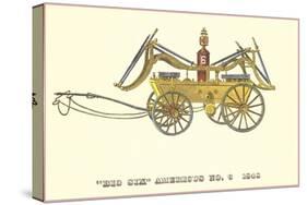 Big Six Vintage Fire Wagon-null-Stretched Canvas
