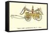 Big Six Vintage Fire Wagon-null-Framed Stretched Canvas