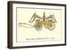 Big Six Vintage Fire Wagon-null-Framed Art Print