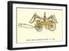 Big Six Vintage Fire Wagon-null-Framed Art Print