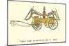 Big Six Vintage Fire Wagon-null-Mounted Art Print