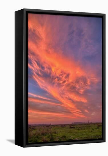 Big Sky at Sunset, Central California-null-Framed Stretched Canvas