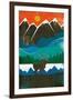 Big Sky I No Words-Michael Mullan-Framed Art Print