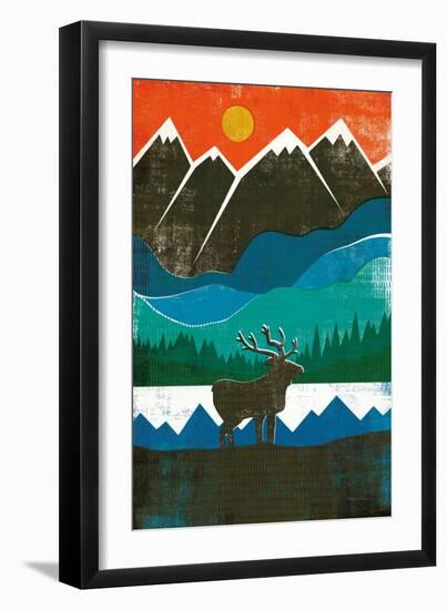 Big Sky I No Words-Michael Mullan-Framed Art Print