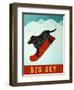 Big Sky Snowboard Black-Stephen Huneck-Framed Giclee Print