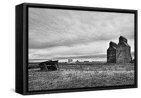 Big Sky with Abandoned Farm Buildings-Rip Smith-Framed Stretched Canvas