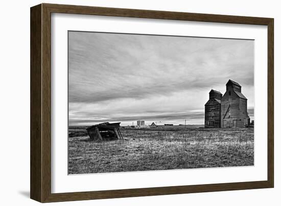Big Sky with Abandoned Farm Buildings-Rip Smith-Framed Photographic Print