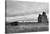 Big Sky with Abandoned Farm Buildings-Rip Smith-Stretched Canvas