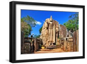 Big Statue of Buddha - Awukana , Sri Lanka-Maugli-l-Framed Photographic Print