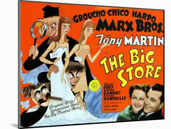 Big Store, UK Movie Poster, 1941-null-Mounted Art Print