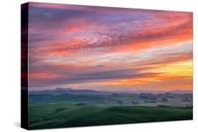 Big Sunrise Sky, Marin Hills and Sky Fire, Dillon Beach, San Francisco-Vincent James-Stretched Canvas