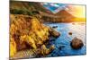 Big Sur CA - Pacific Sunset-null-Mounted Art Print