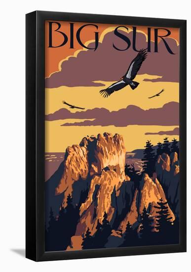 Big Sur, California - Condors-null-Framed Poster