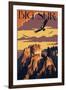 Big Sur, California - Condors-Lantern Press-Framed Art Print