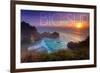 Big Sur, California - McWay Cove-Lantern Press-Framed Premium Giclee Print