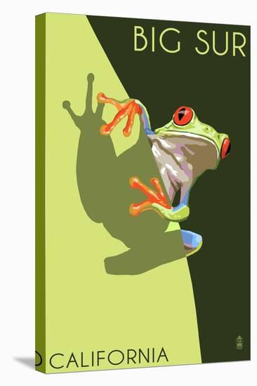 Big Sur, California - Tree Frog-Lantern Press-Stretched Canvas