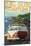 Big Sur, California - Vw Coastal Drive-null-Mounted Poster