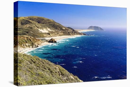 Big Sur Coast at Point Sur, California-George Oze-Stretched Canvas