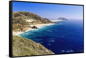 Big Sur Coast at Point Sur, California-George Oze-Framed Stretched Canvas