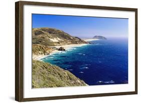 Big Sur Coast at Point Sur, California-George Oze-Framed Photographic Print