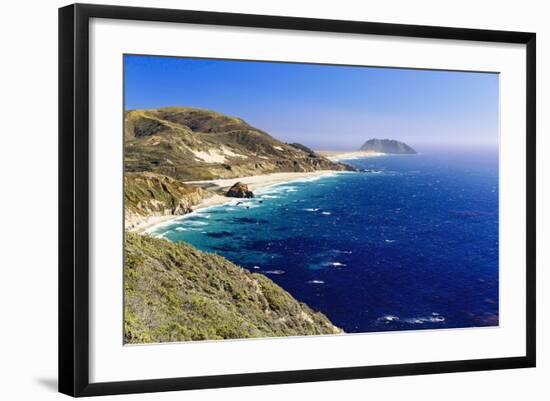 Big Sur Coast at Point Sur, California-George Oze-Framed Photographic Print