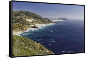 Big Sur Coast Scenic at Point Sur, California-George Oze-Framed Stretched Canvas