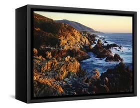 Big Sur Coastline at Sunset-James Randklev-Framed Stretched Canvas