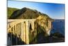 Big Sur Coat Panorama at the Bixby Bridge-George Oze-Mounted Photographic Print