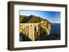 Big Sur Coat Panorama at the Bixby Bridge-George Oze-Framed Photographic Print