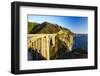 Big Sur Coat Panorama at the Bixby Bridge-George Oze-Framed Photographic Print