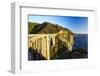 Big Sur Coat Panorama at the Bixby Bridge-George Oze-Framed Photographic Print