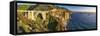 Big Sur Panorama, Bixby Creek Bridge, California-George Oze-Framed Stretched Canvas