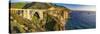 Big Sur Panorama, Bixby Creek Bridge, California-George Oze-Stretched Canvas