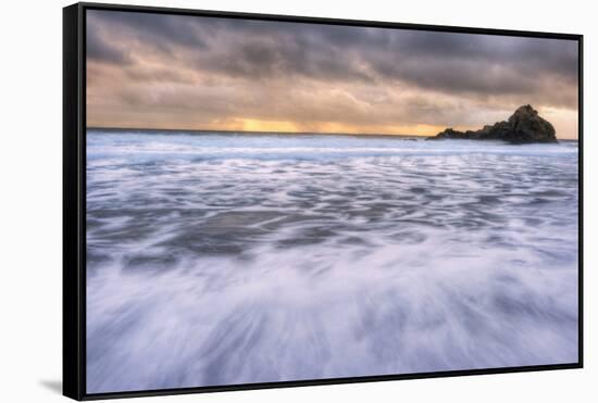 Big Sur Sunset Seascape, Pfieffer Beach-Vincent James-Framed Stretched Canvas