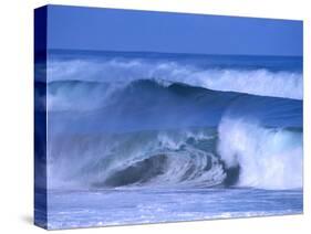 Big Surf at Papohaku Beach, Molokai, Hawaii, USA-Karl Lehmann-Stretched Canvas