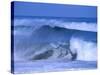 Big Surf at Papohaku Beach, Molokai, Hawaii, USA-Karl Lehmann-Stretched Canvas