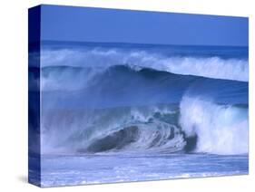 Big Surf at Papohaku Beach, Molokai, Hawaii, USA-Karl Lehmann-Stretched Canvas